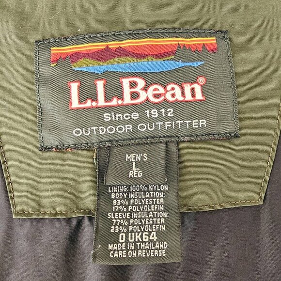 LL Bean Green and Black Jacket - Picture 4 of 5